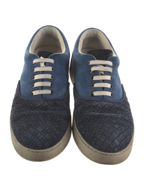 Bottega Veneta Intrecciato Weave Suede Sneakers