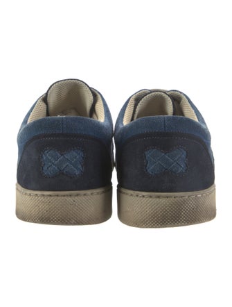 Bottega Veneta Intrecciato Weave Suede Sneakers