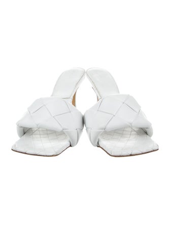 Bottega Veneta Intrecciato Weave Leather Slides