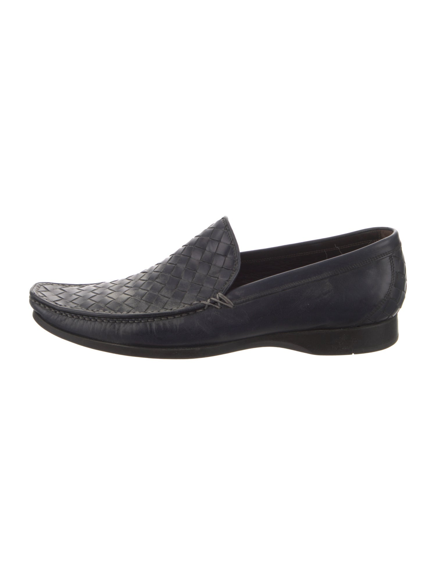 Bottega Veneta Intrecciato Weave Leather Loafers