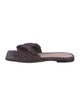 Bottega Veneta Intrecciato Weave Raffia Slides