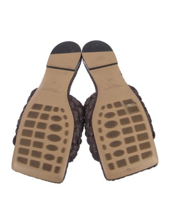 Bottega Veneta Intrecciato Weave Raffia Slides