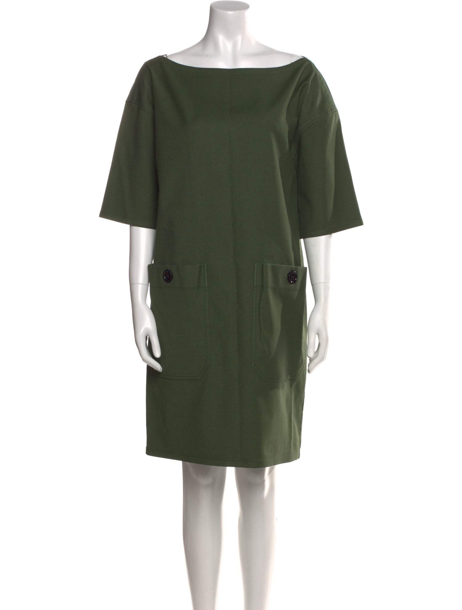 Bottega Veneta Bateau Neckline Mini Dress