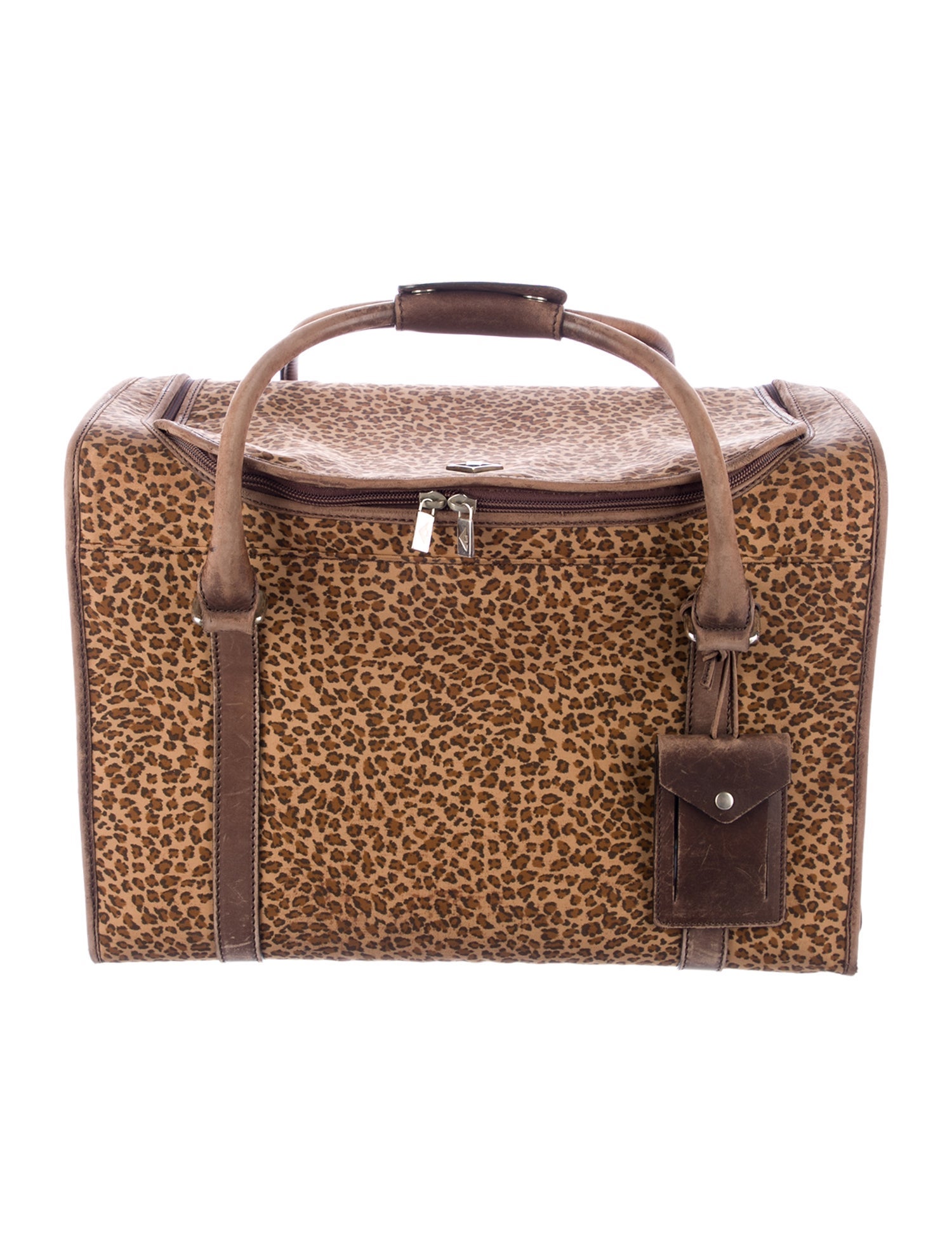 Bottega Veneta Vintage Cheetah Print Pet Carrier