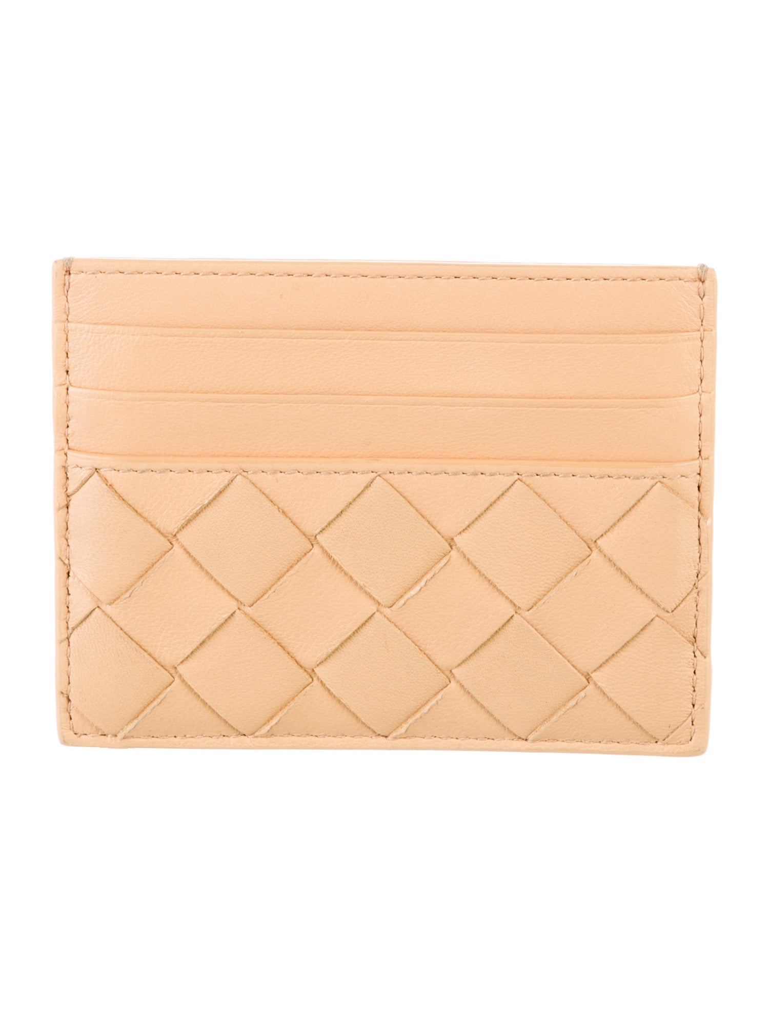 Bottega Veneta Intrecciato Weave Leather Card Holder