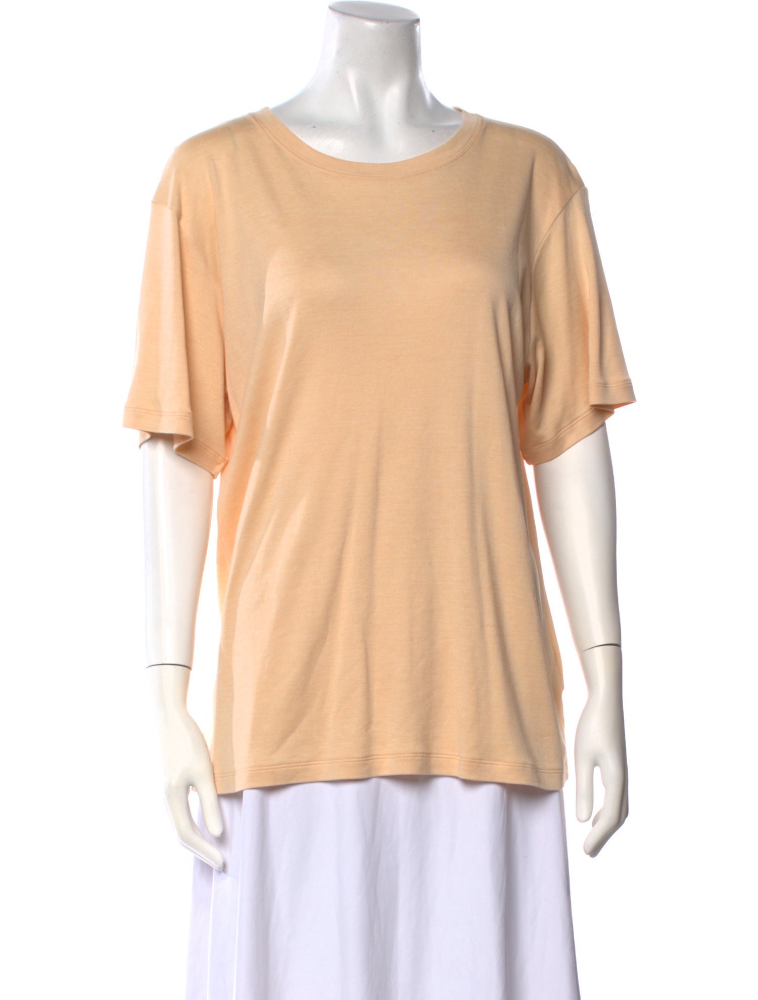 Bottega Veneta Silk Scoop Neck T-Shirt