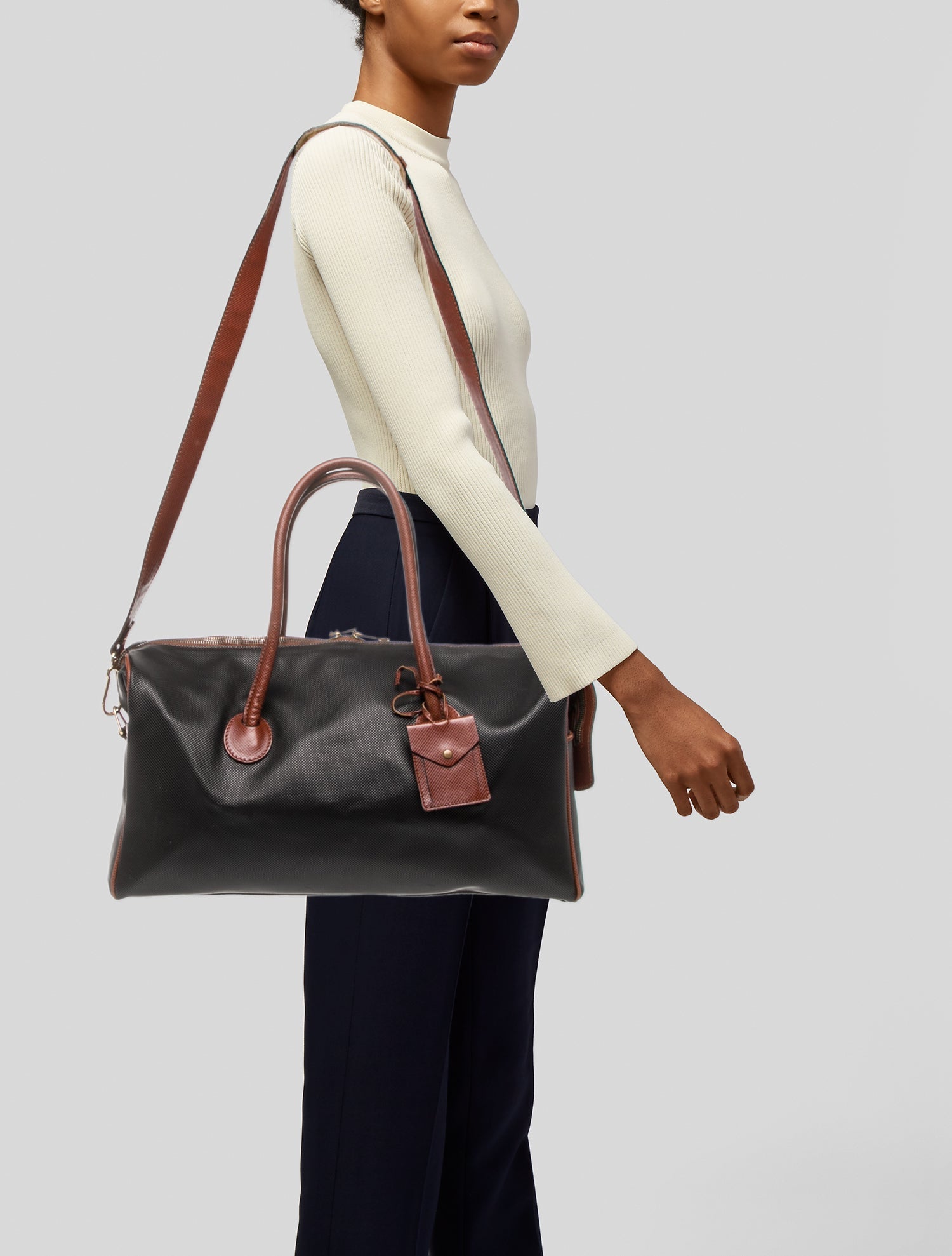 Bottega Veneta Leather Weekender Bag