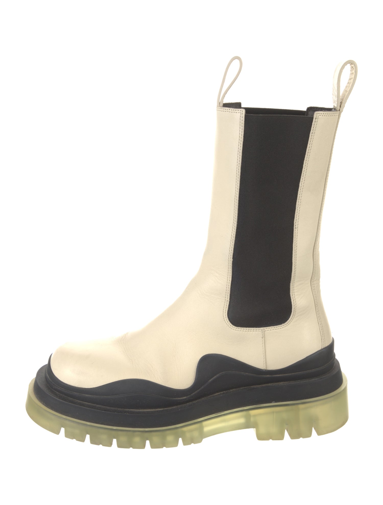 Bottega Veneta The Tire Leather Chelsea Boots