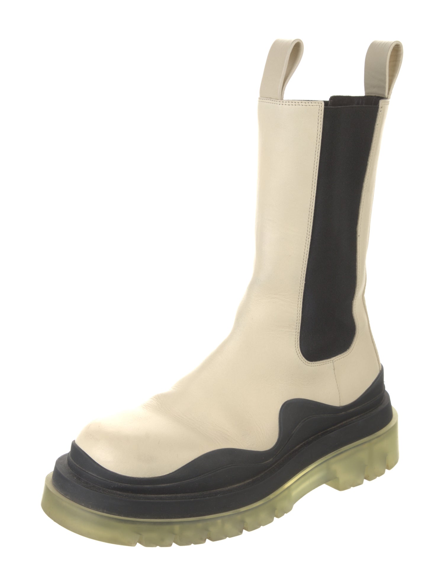 Bottega Veneta The Tire Leather Chelsea Boots