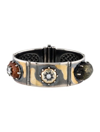 Bottega Veneta Stone Oval Link Bracelet