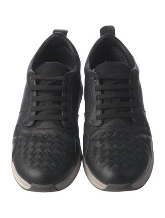 Bottega Veneta Intrecciato Weave Leather Sneakers