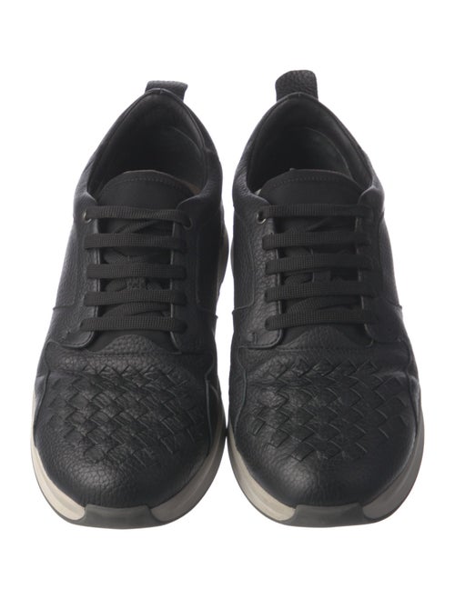 Bottega Veneta Intrecciato Weave Leather Sneakers