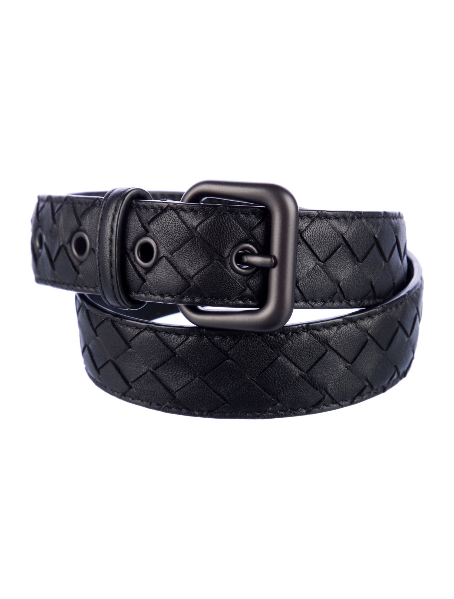 Bottega Veneta Intrecciato Weave Skinny Belt