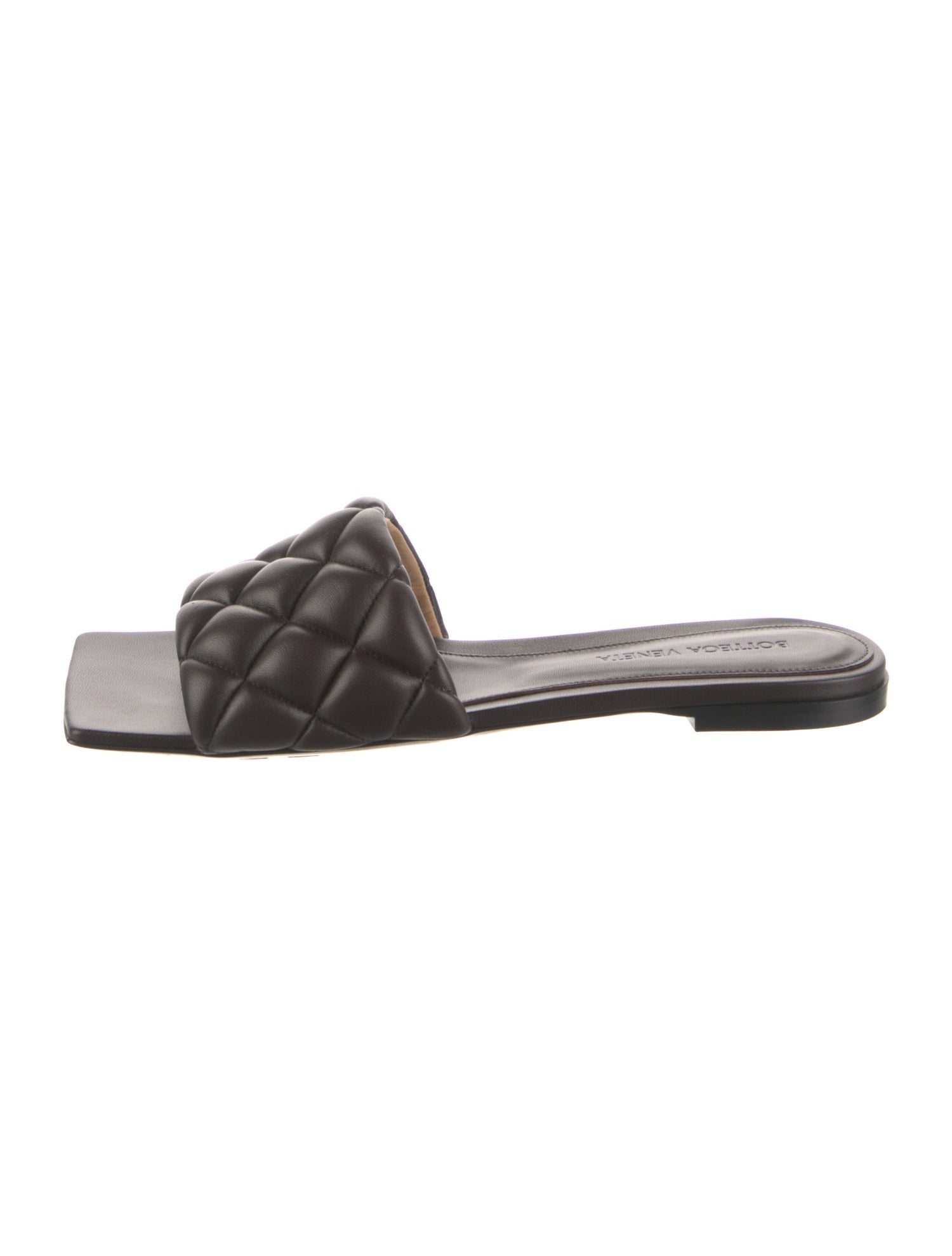 Bottega Veneta Quilted Pattern Leather Slides