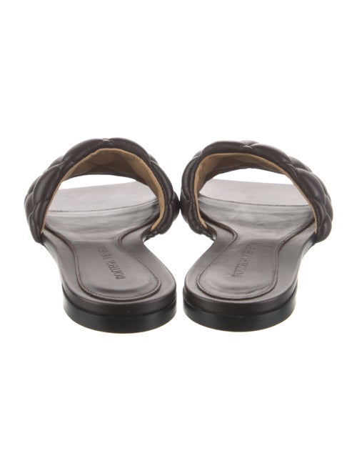 Bottega Veneta Quilted Pattern Leather Slides
