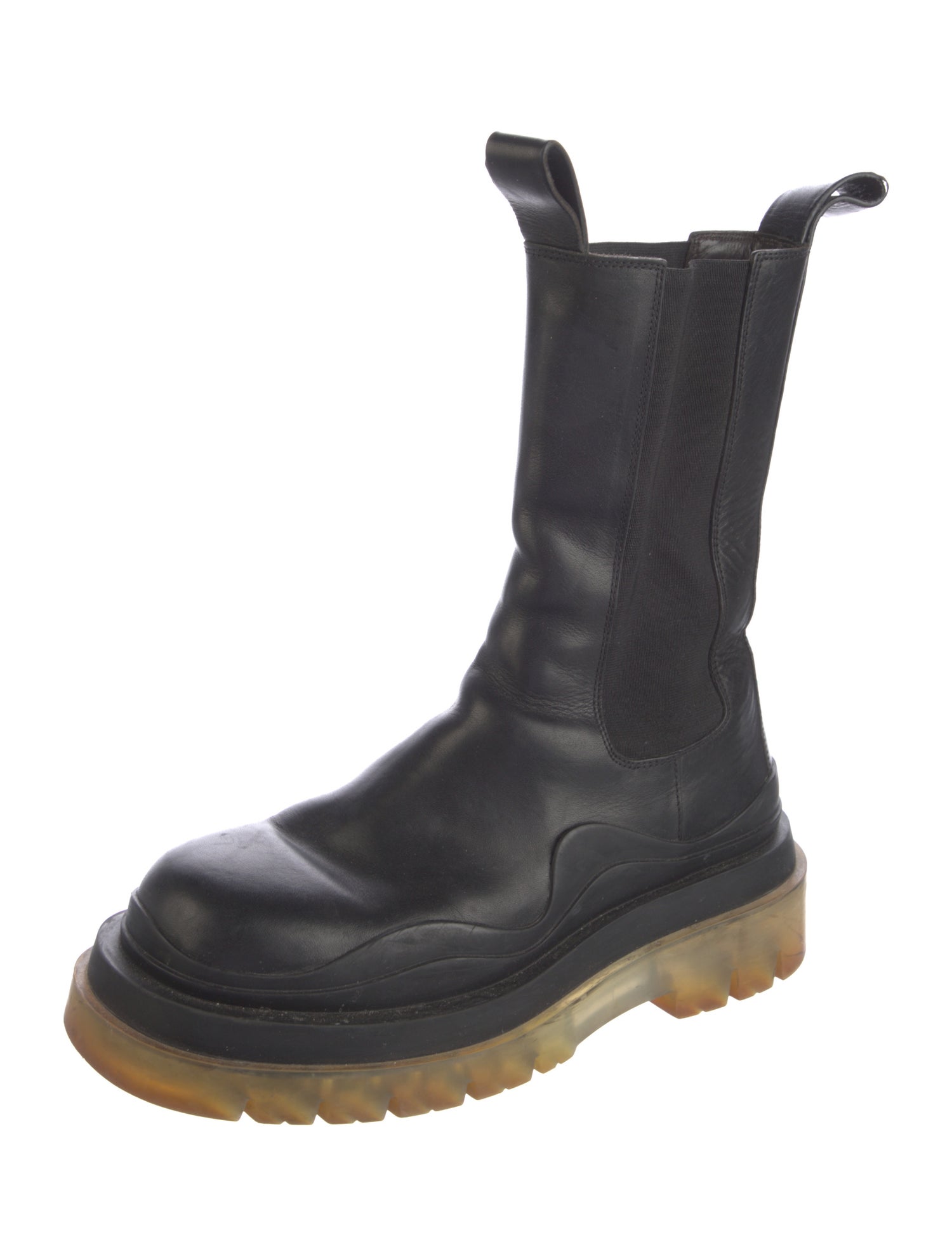 Bottega Veneta Leather Combat Boots