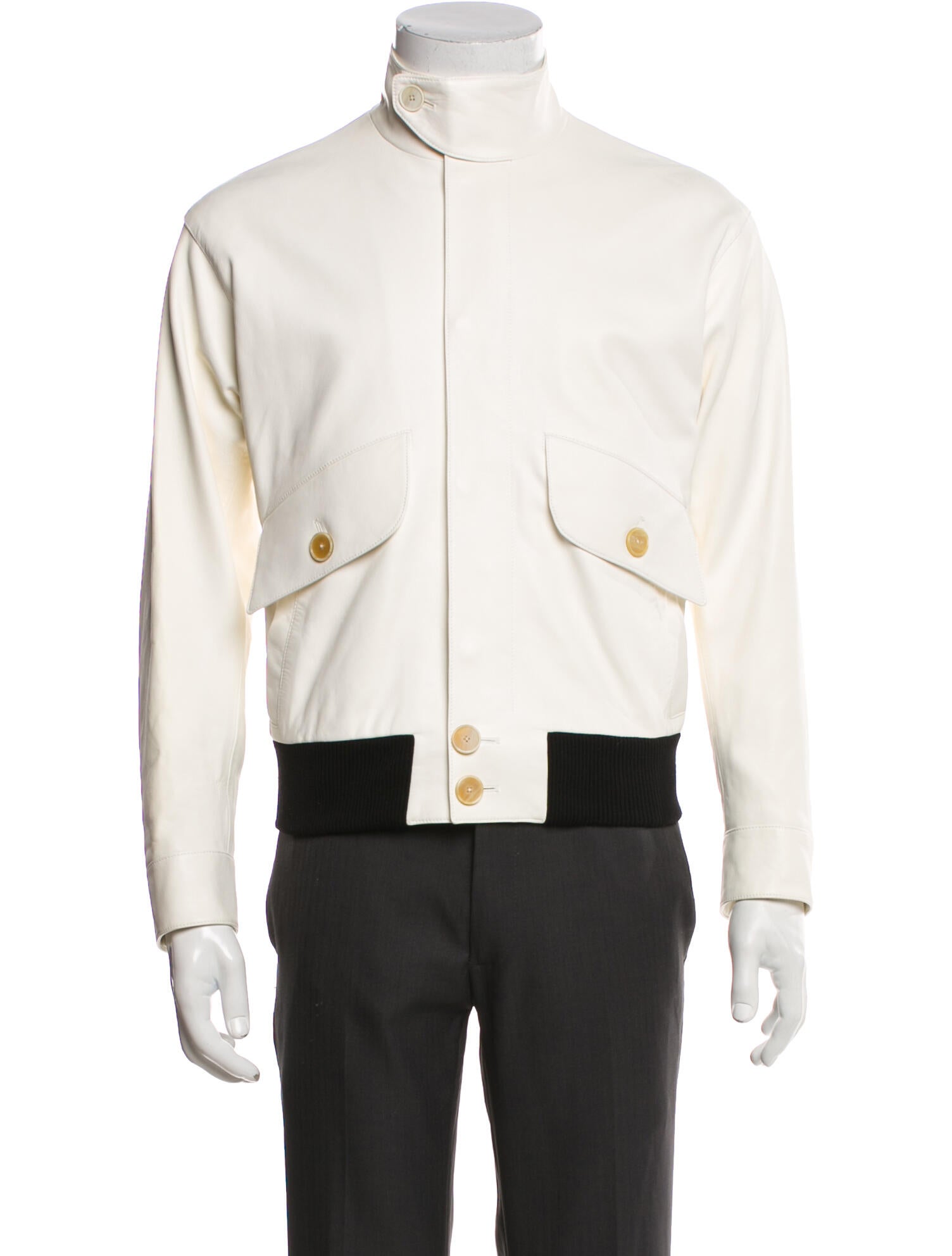 Bottega Veneta Lamb Leather Bomber Jacket w/ Tags