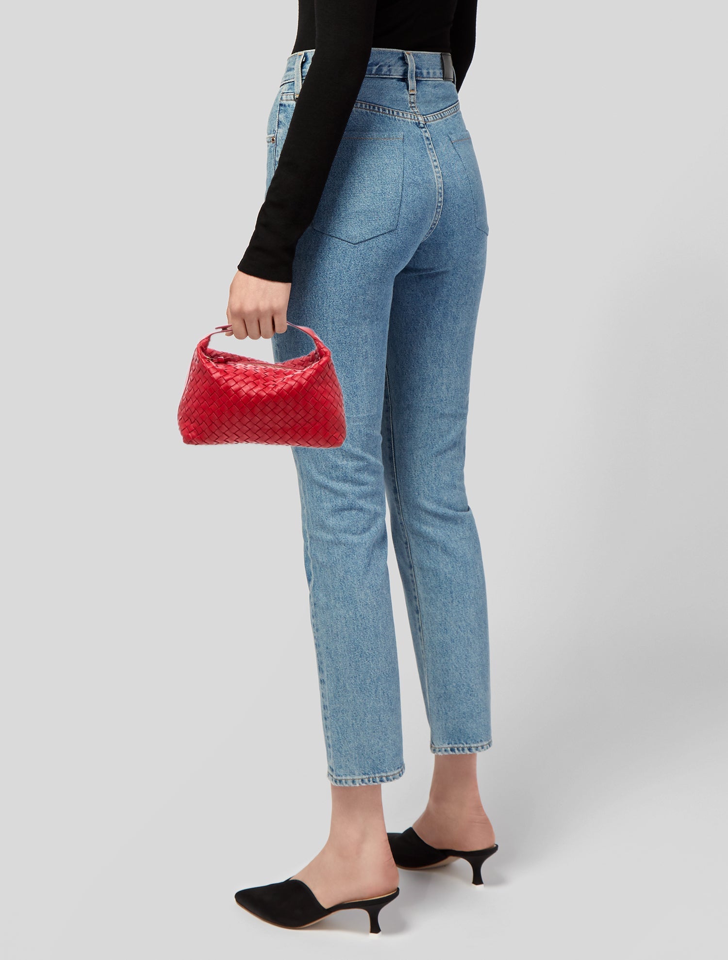 Bottega Veneta Intrecciato Eclipse Intrecciato Woven Nappa Leather Make-Up Bag Small