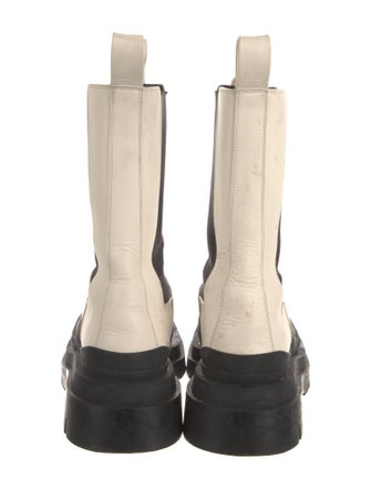Bottega Veneta Leather Colorblock Pattern Chelsea Boots
