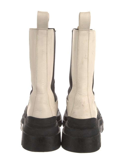 Bottega Veneta Leather Colorblock Pattern Chelsea Boots