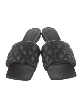 Bottega Veneta Intrecciato Weave Leather Slides