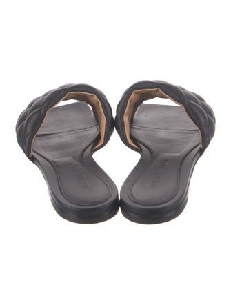 Bottega Veneta Intrecciato Weave Leather Slides