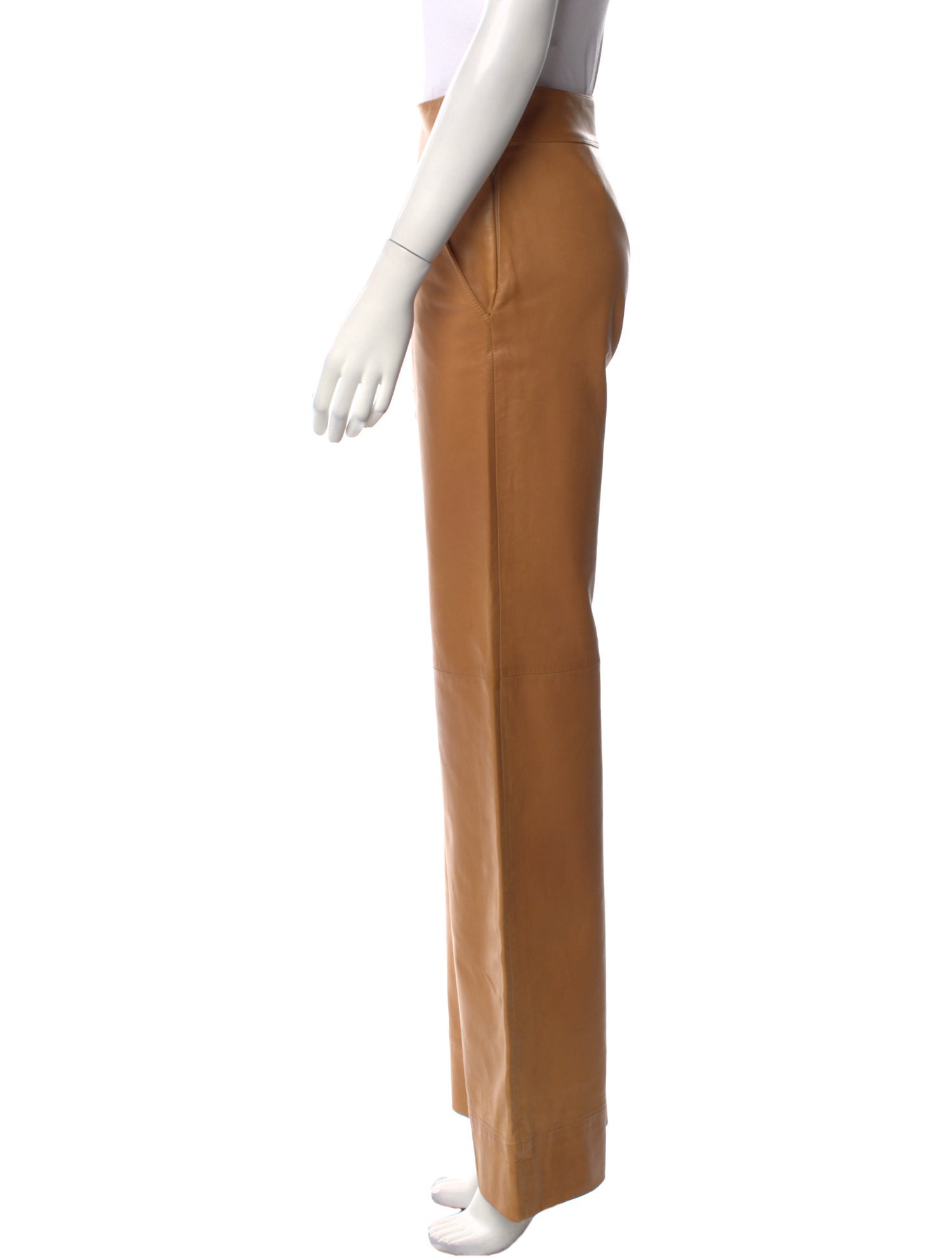 Bottega Veneta Leather Wide Leg Pants