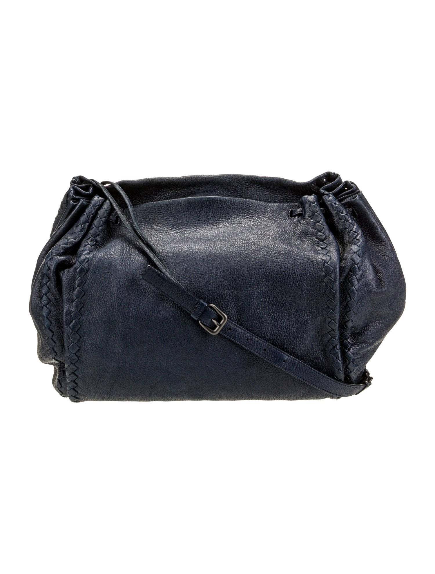 Bottega Veneta Leather Messenger Bag Large