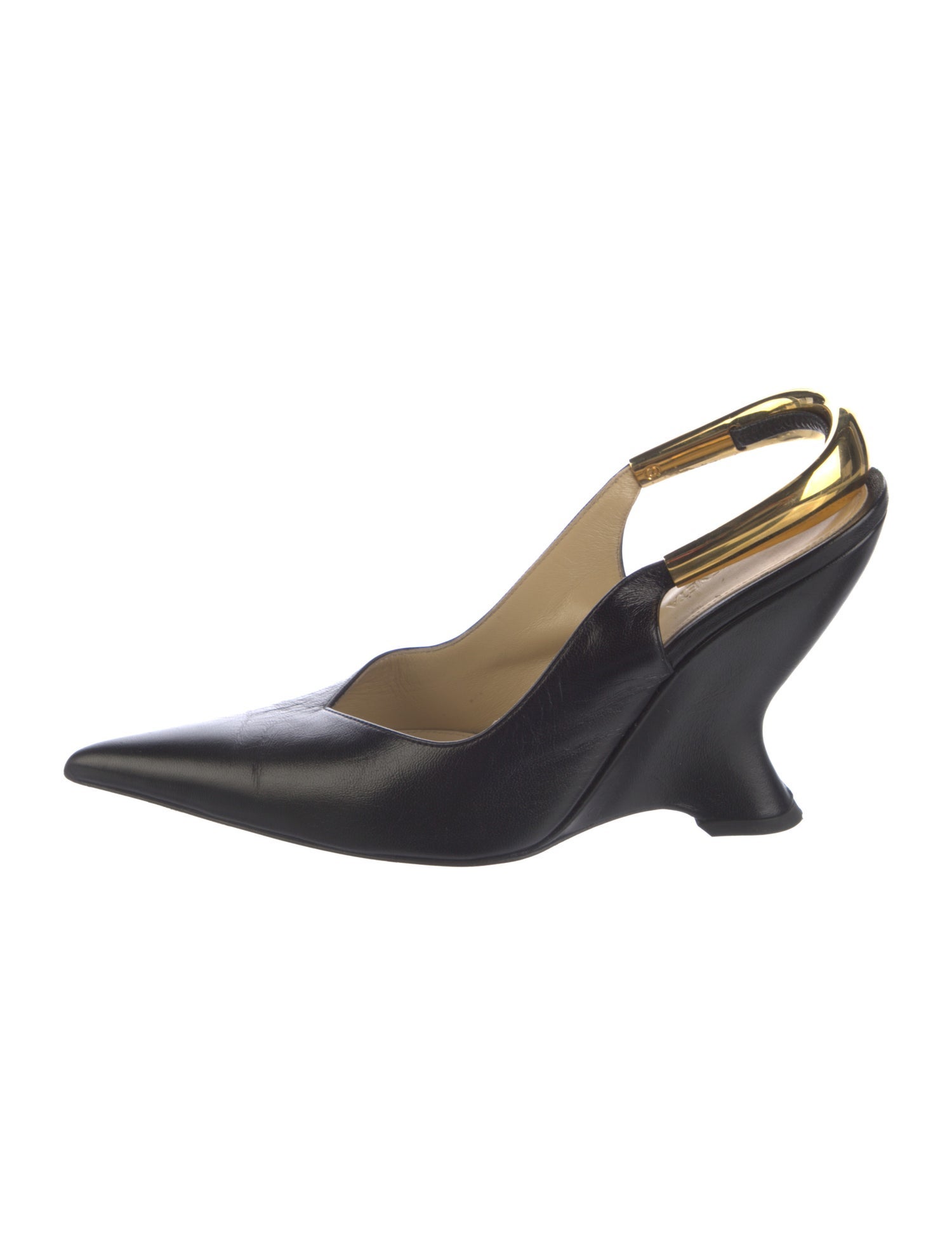 Bottega Veneta Leather Slingback Pumps