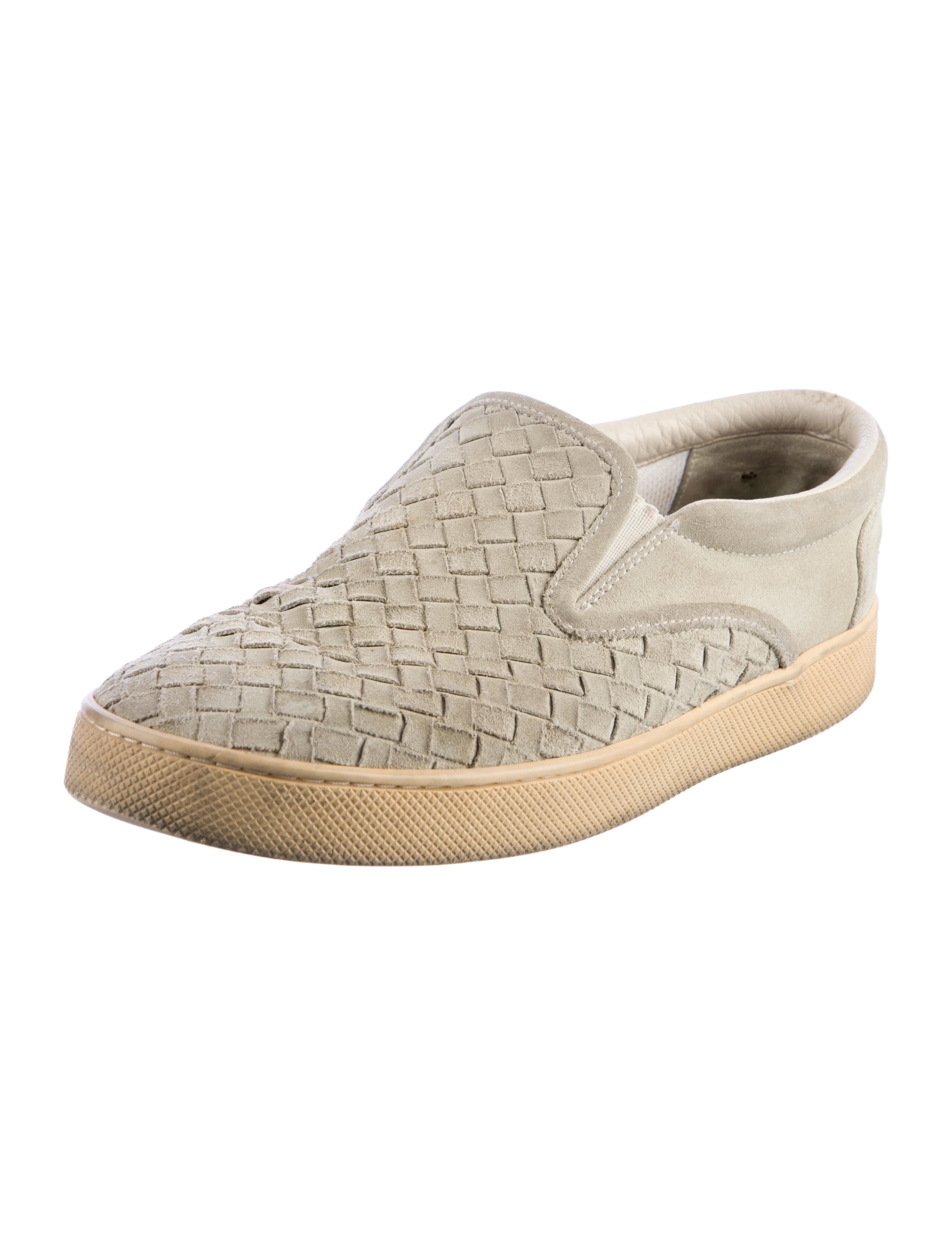 Bottega Veneta Intrecciato Weave Suede Sneakers