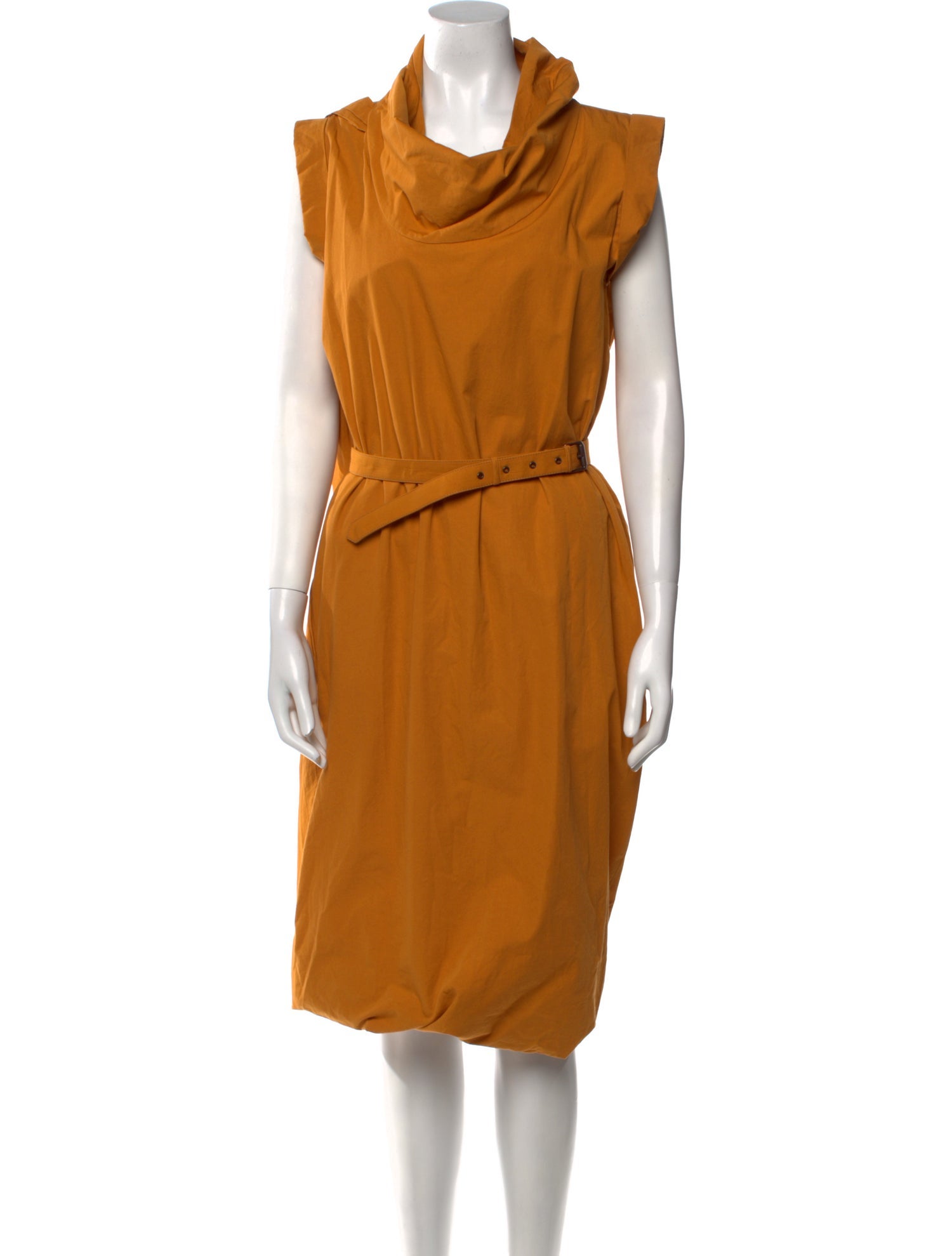 Bottega Veneta Cowl Neck Midi Length Dress
