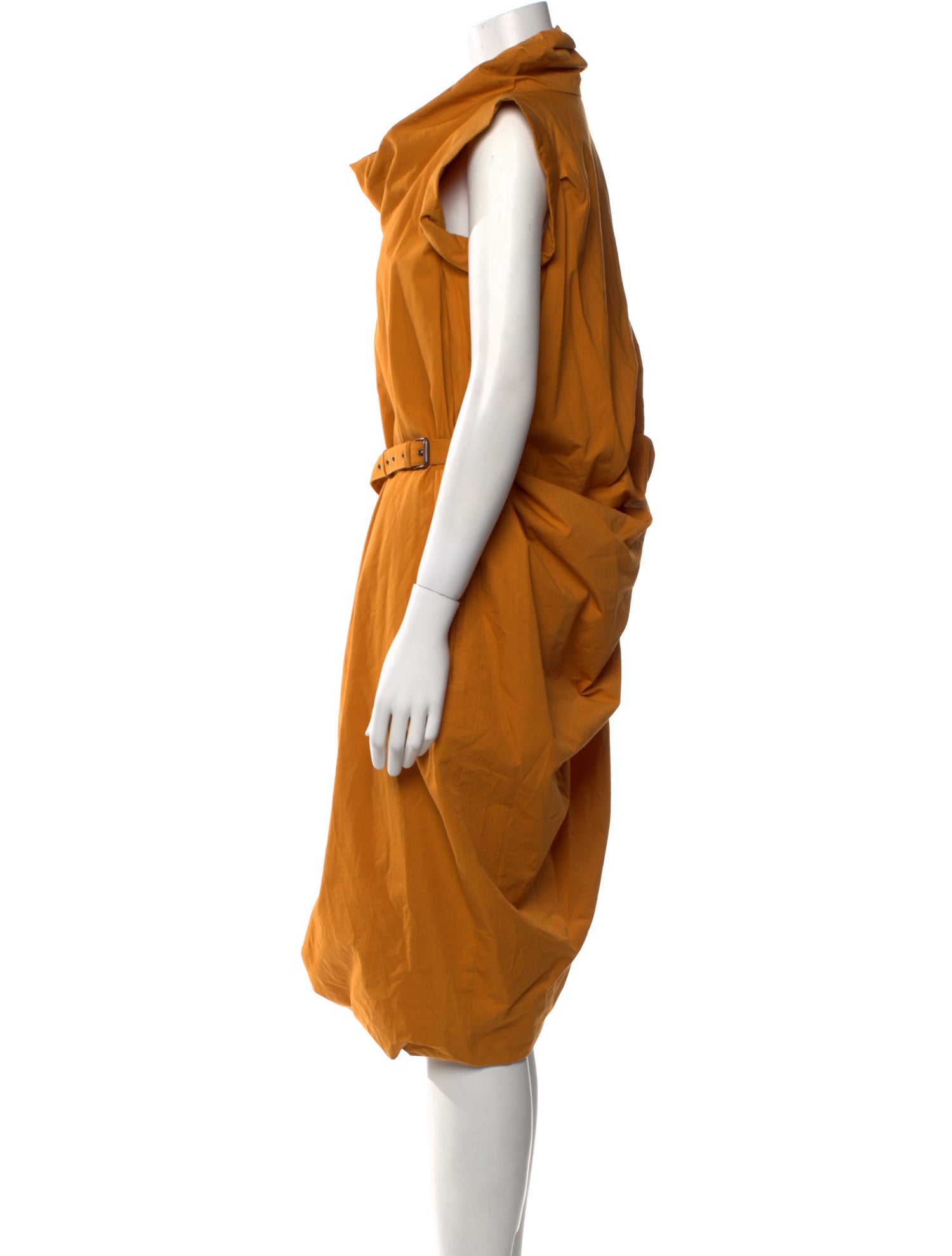 Bottega Veneta Cowl Neck Midi Length Dress