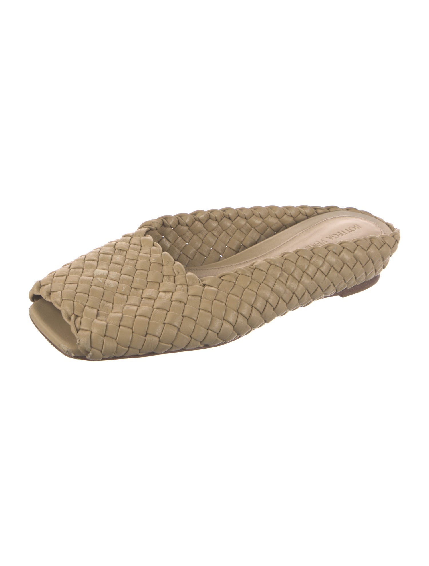 Bottega Veneta Intrecciato Weave Leather Mules