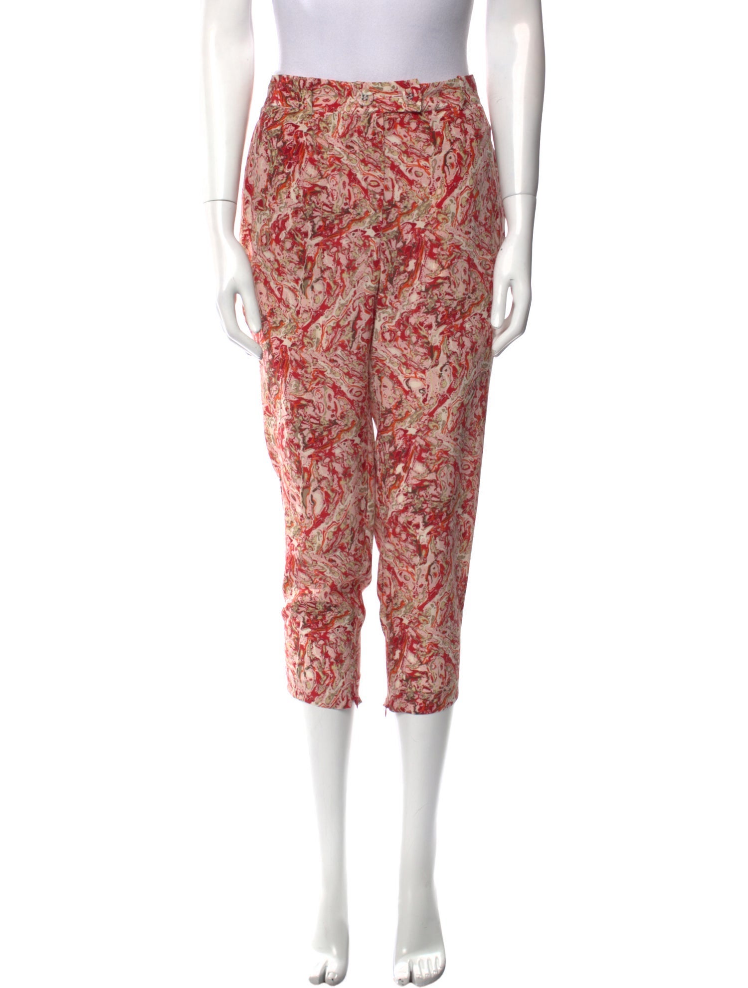 Bottega Veneta Silk Skinny Leg Pants