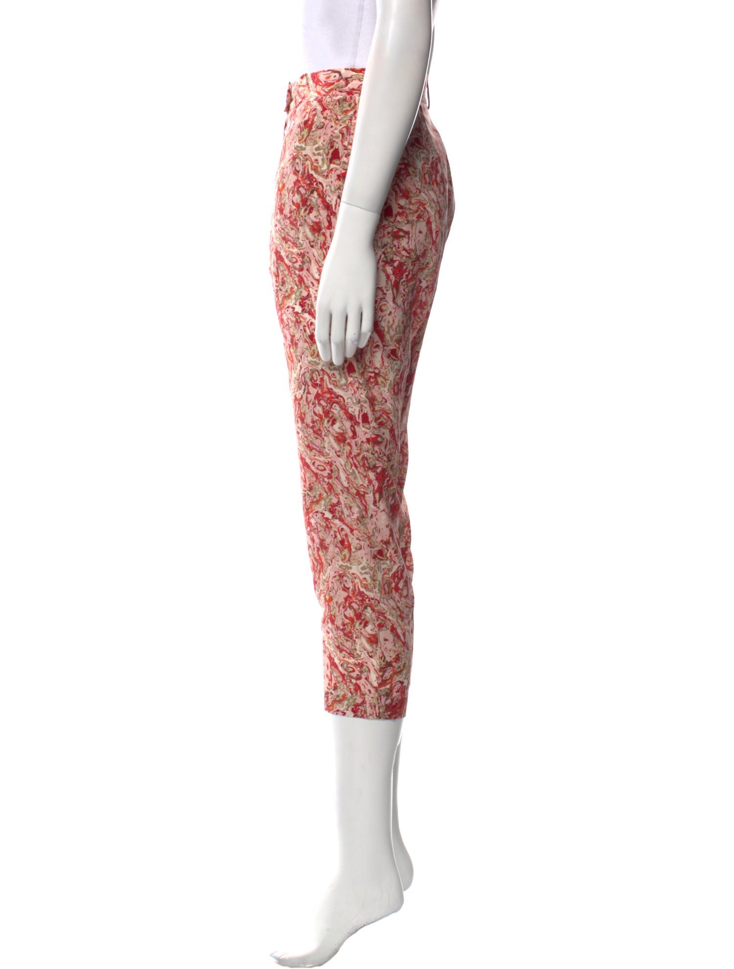 Bottega Veneta Silk Skinny Leg Pants