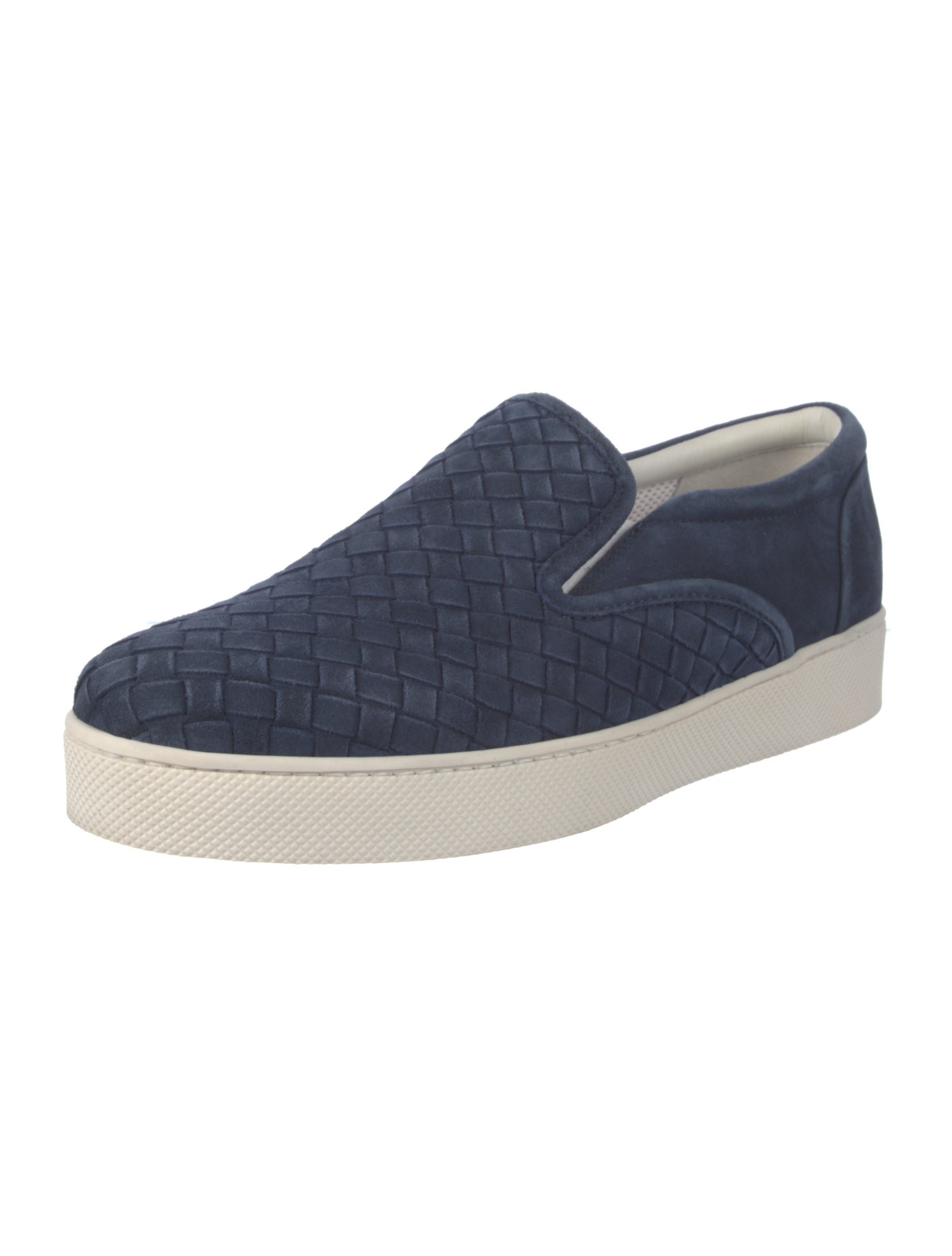 Bottega Veneta Intrecciato Weave Suede Sneakers