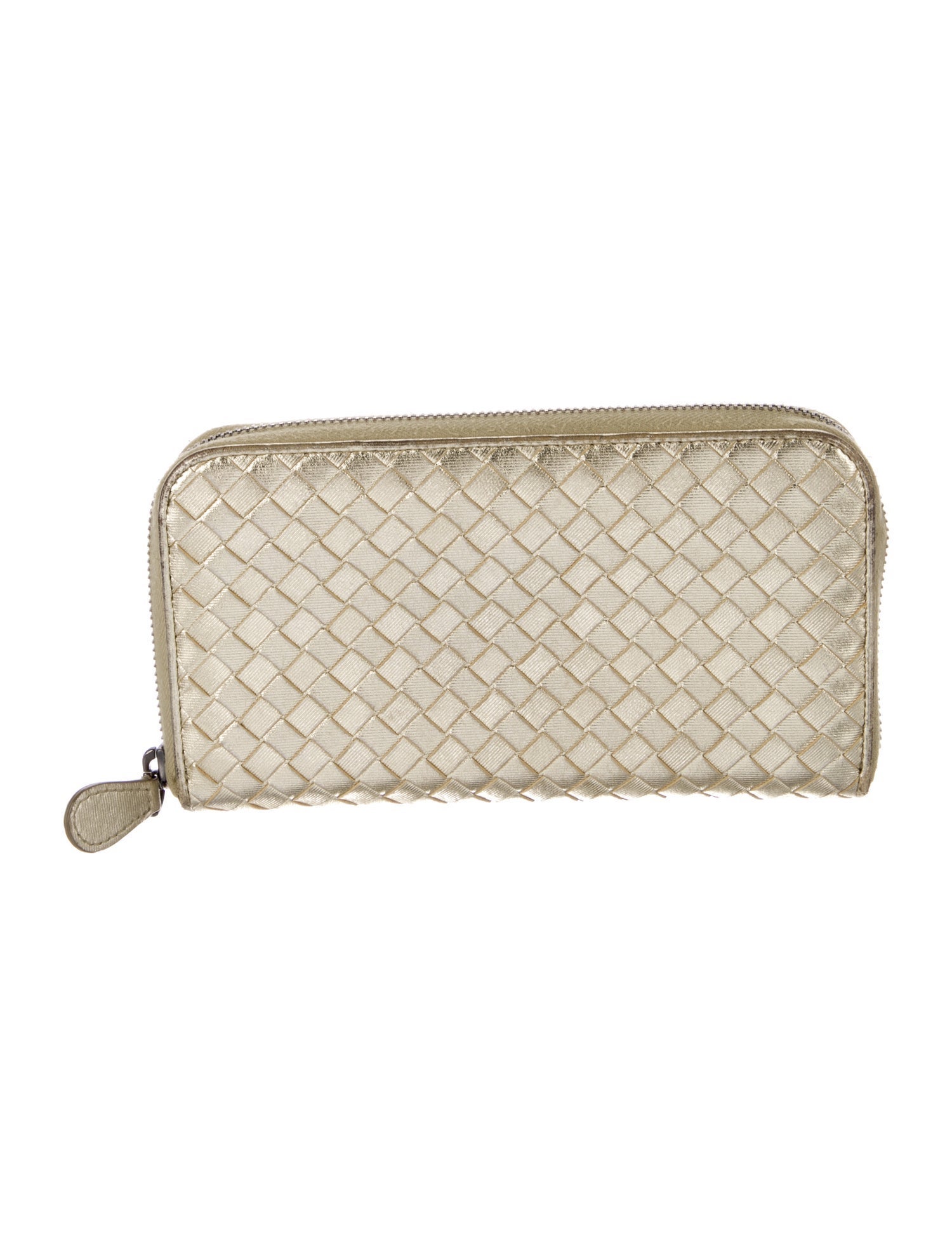 Bottega Veneta Intrecciato Weave Leather Continental Wallet