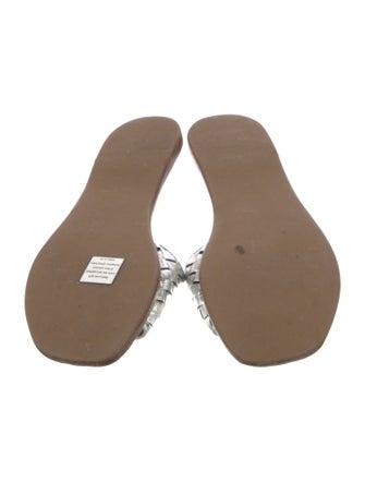 Bottega Veneta Intrecciato Weave Leather Slides