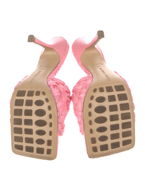 Bottega Veneta Intrecciato Weave Raffia Slides