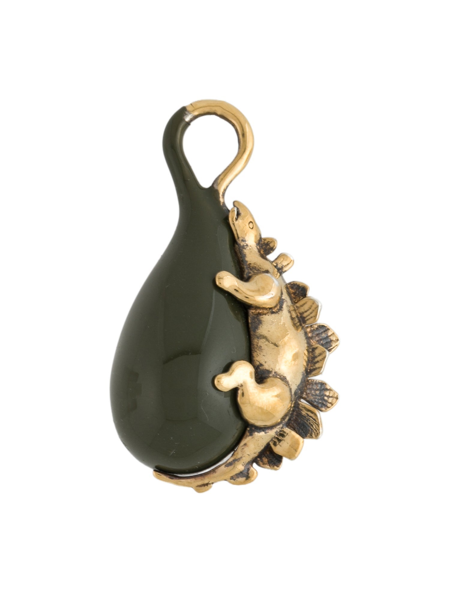 Bottega Veneta Enamel Dinosaur Pendant