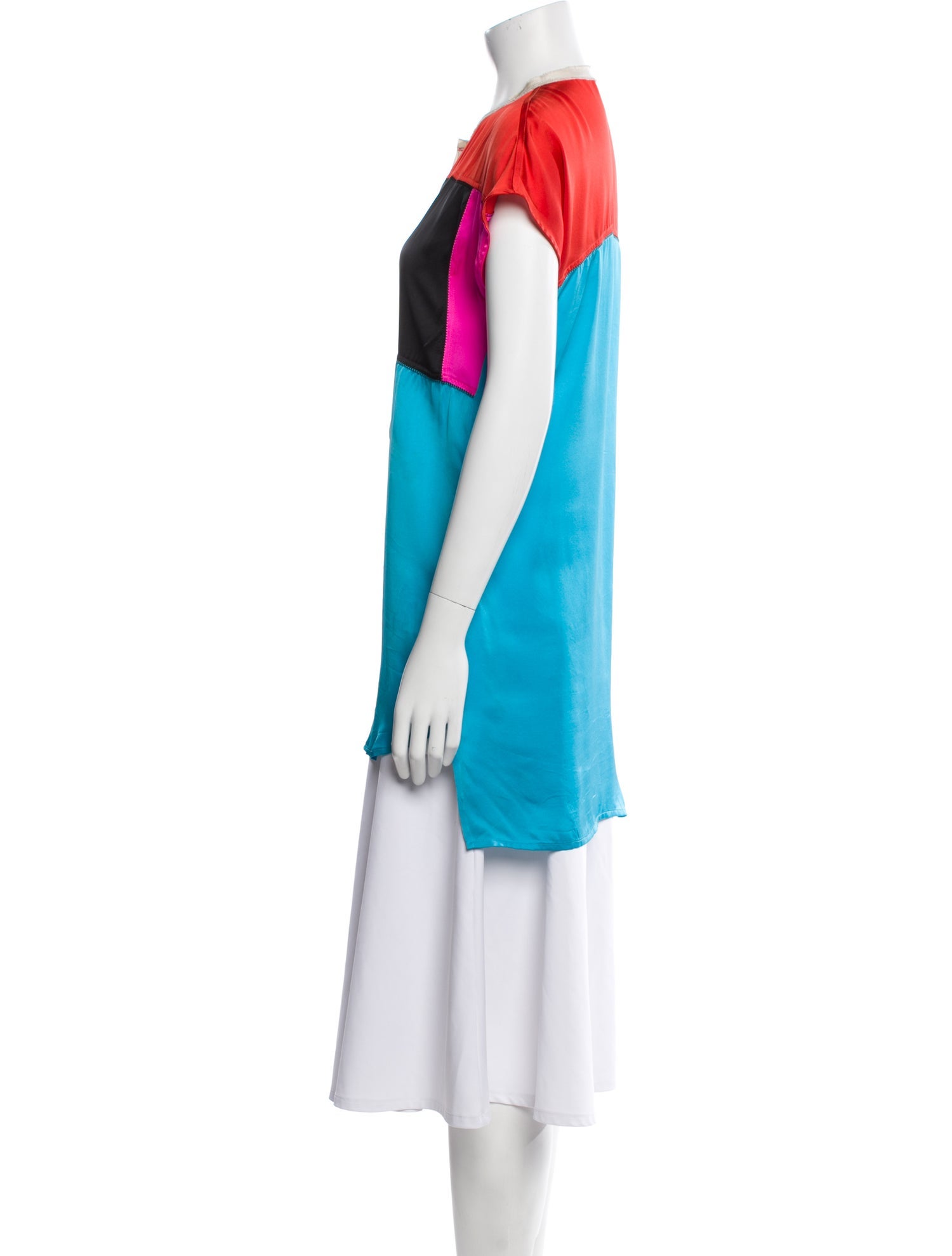 Bottega Veneta Silk Crew Neck Tunic