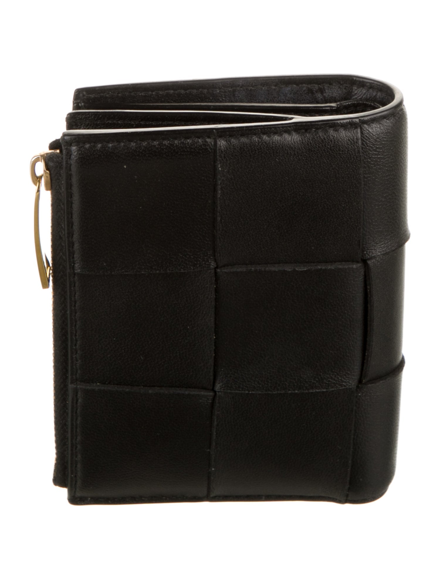 Bottega Veneta Cassette Intrecciato Weave Compact Wallet