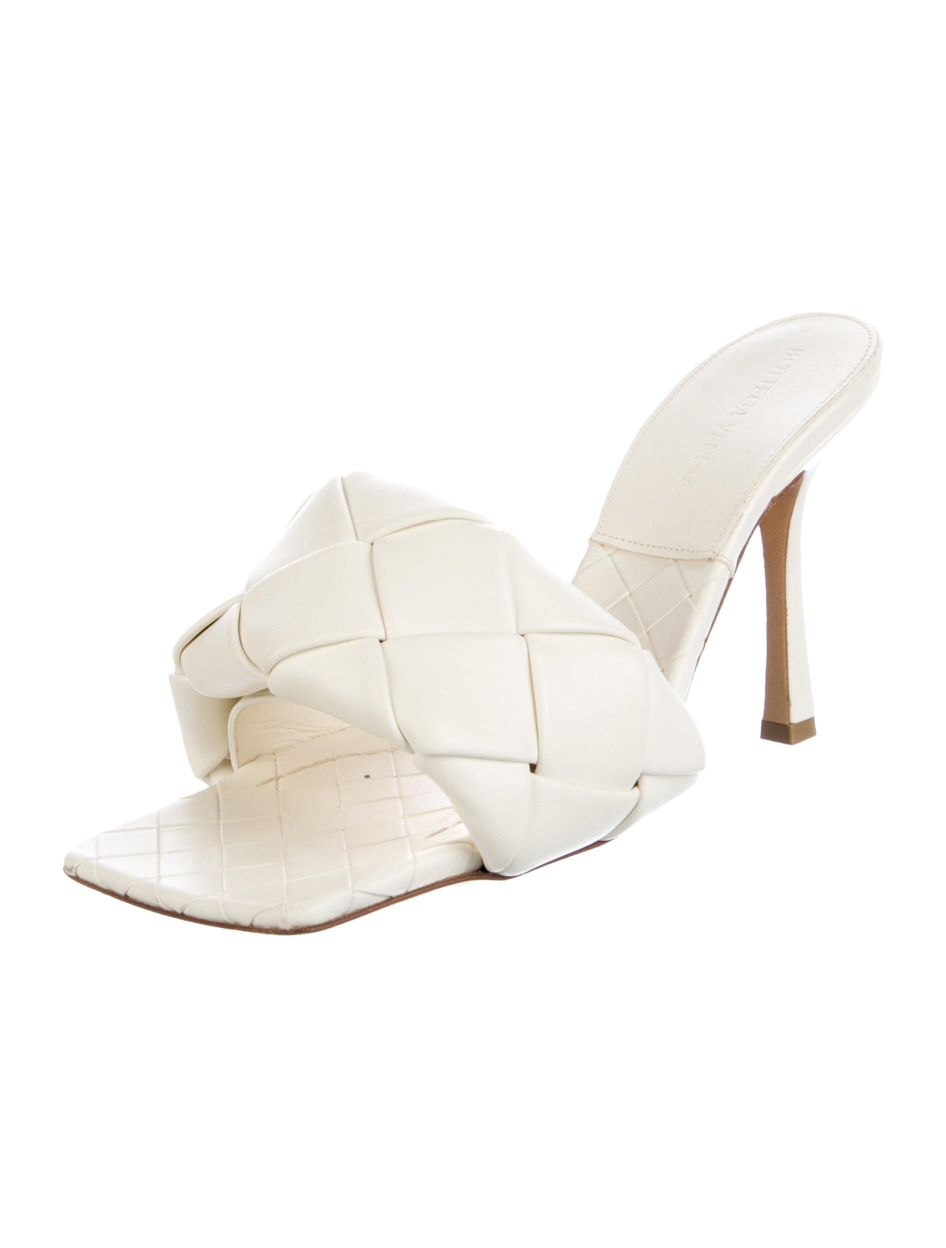 Bottega Veneta Lido Intrecciato Weave Slides