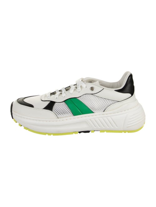 Bottega Veneta Leather Colorblock Pattern Chunky Sneakers