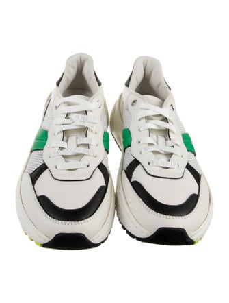 Bottega Veneta Leather Colorblock Pattern Chunky Sneakers