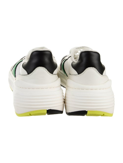 Bottega Veneta Leather Colorblock Pattern Chunky Sneakers