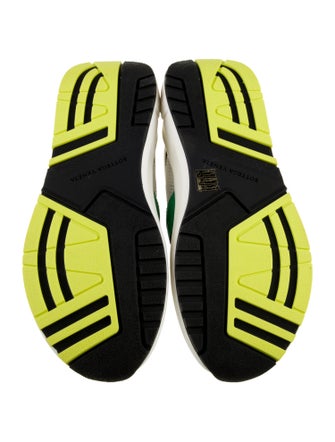 Bottega Veneta Leather Colorblock Pattern Chunky Sneakers