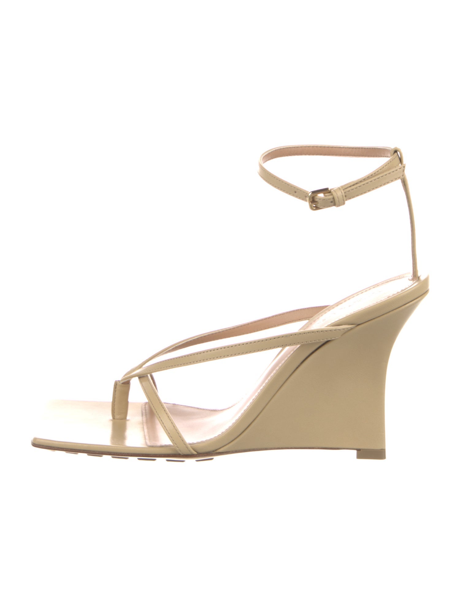 Bottega Veneta Leather Studded Accents Sandals - Neutrals