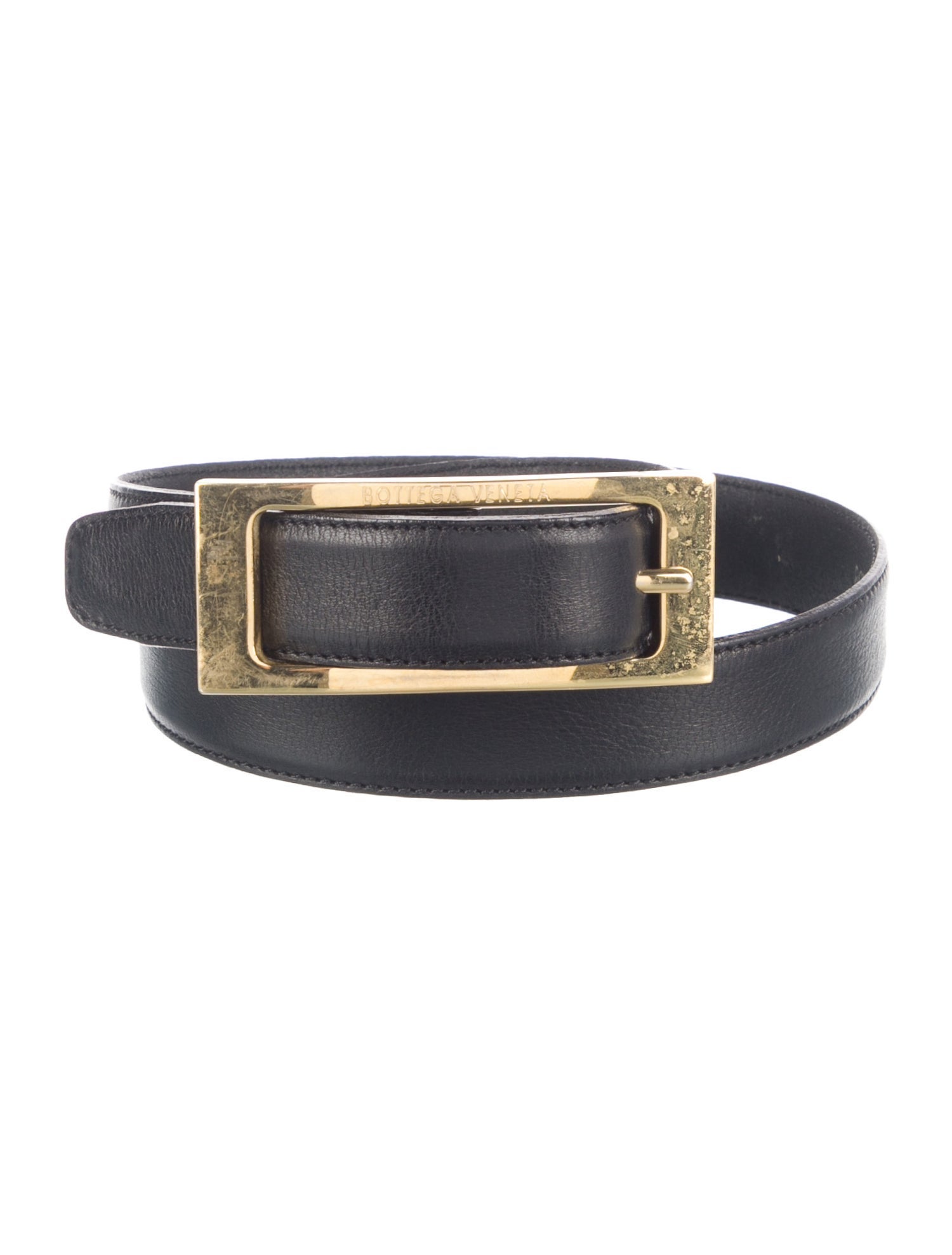 Bottega Veneta Skinny Leather Belt