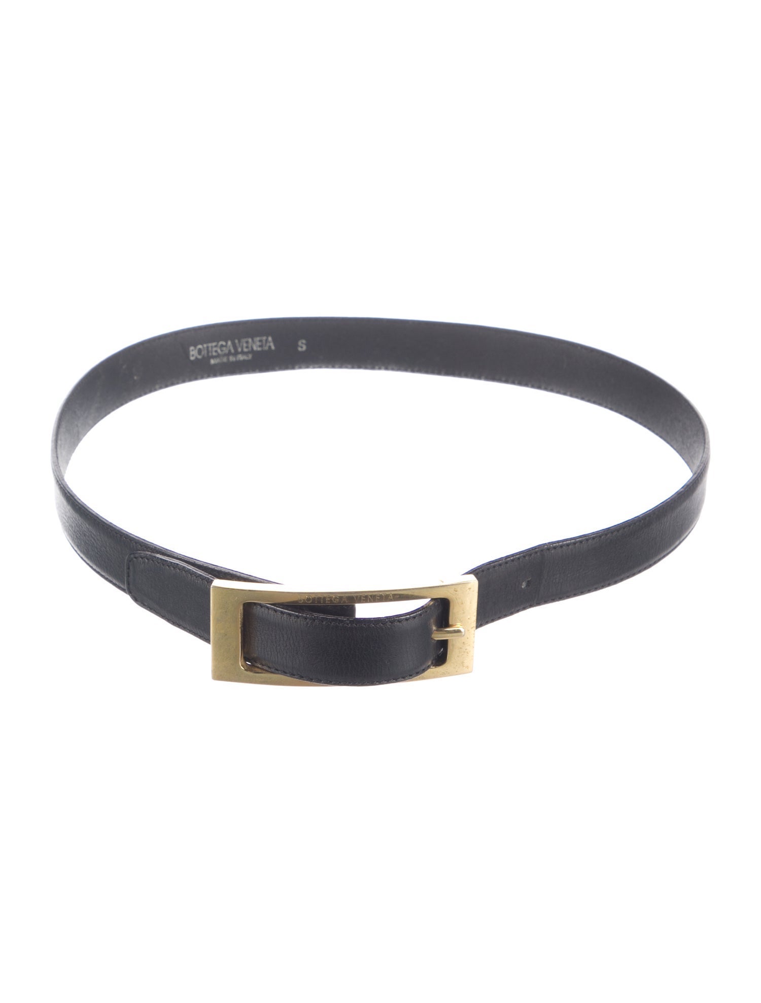 Bottega Veneta Skinny Leather Belt